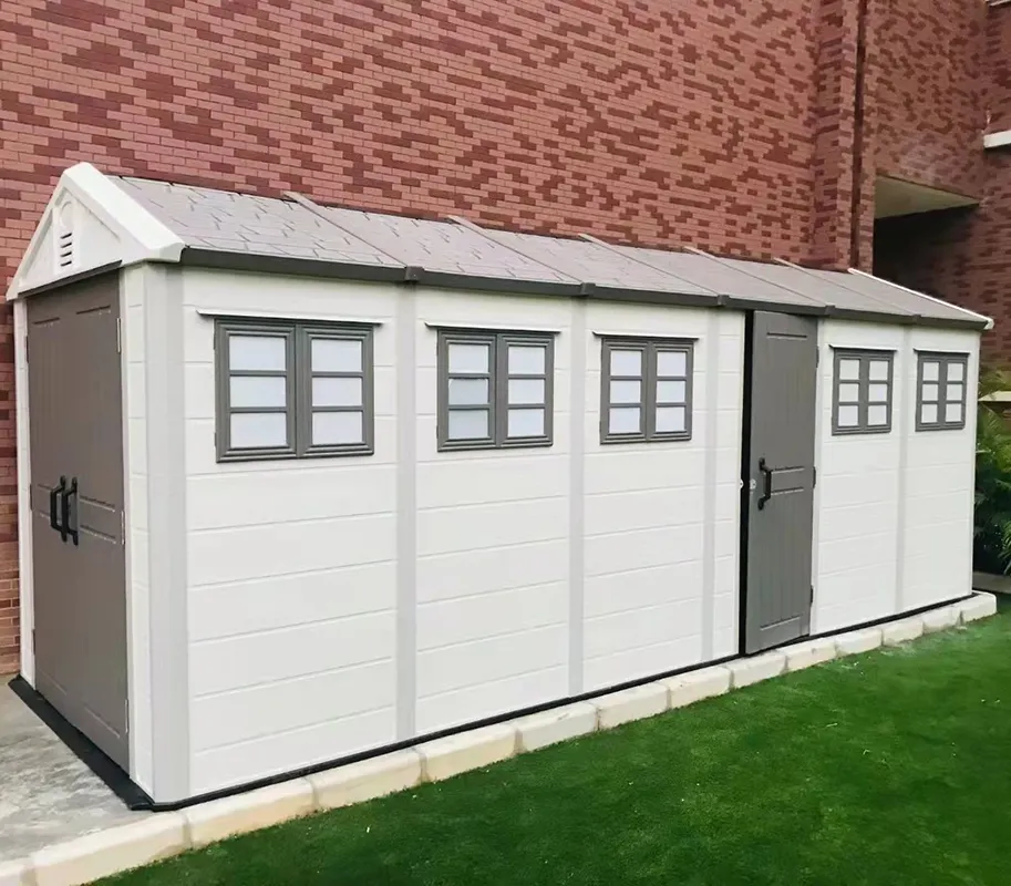 KINYING DIY vorgefertigte Container House Kunststoffs chuppen Lagerung Outdoor Casa Para Guardar