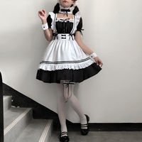 Tenue de femme de chambre japonaise COS, robe d'étudiante mignonne, ensemble de costume Lolita Big Brother, taille grande, quotidien