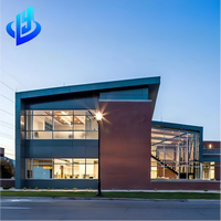 Edificio Comercial de Estructura de Acero Prefabricada, Taller Industrial con Estructura de Acero Ligero