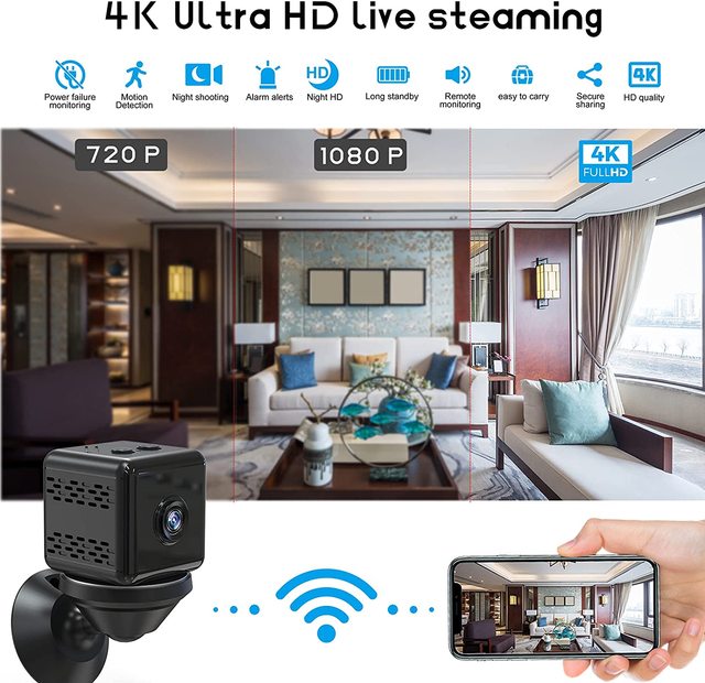 High Quality 1080P Mini Indoor Security Camera Night Vision Magnetic Micro Digital Recorder Featuring Network Recording