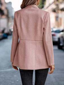 2023 femmes automne et hiver costume manteau Cardigans jacquard veste à manches longues col <span class=keywords><strong>marin</strong></span> décontracté ample costume manteau - Product Image 6