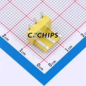 BX-VH3.96-3PWZ-Y Wire-to-Board Pin Header Bent Lead Through Hole,P=3.96mm Connector 1x3P 3.96mm Right Angle Insert VH - Product Image 1