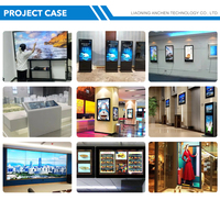 Kiosco de Pantalla Táctil LCD Ultrafino de 55 Pulgadas con Sistema Android y Windows, Antideslumbrante, para Interiores, con SDK de Animación Publicitaria