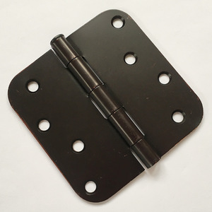 American Style Civilian <strong>Hinge</strong> 4-inch <strong>Black</strong> Flat Open Iron <strong>Hinge</strong> - Product Image 2