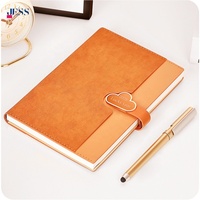 Carnet de notes 2025 en PU multicolore avec boucle en forme de nuage Bloc-notes de qualité supérieure Cadeau d'affaires Agenda Set avec boîtes à stylos