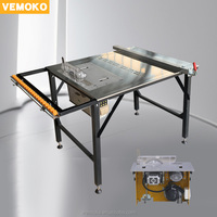 Scie à table pliable multifonctionnelle, directement de l'usine, avec design léger pour les petites ateliers de menuiserie