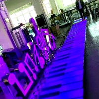 Decoración Interactiva para Fiestas, Pantalla DMX512, Fondo de Escenario, Piano, Alfombra Disco IP67, Espejo, Baldosas LED 3D para Pista de Baile, Luces para Bodas