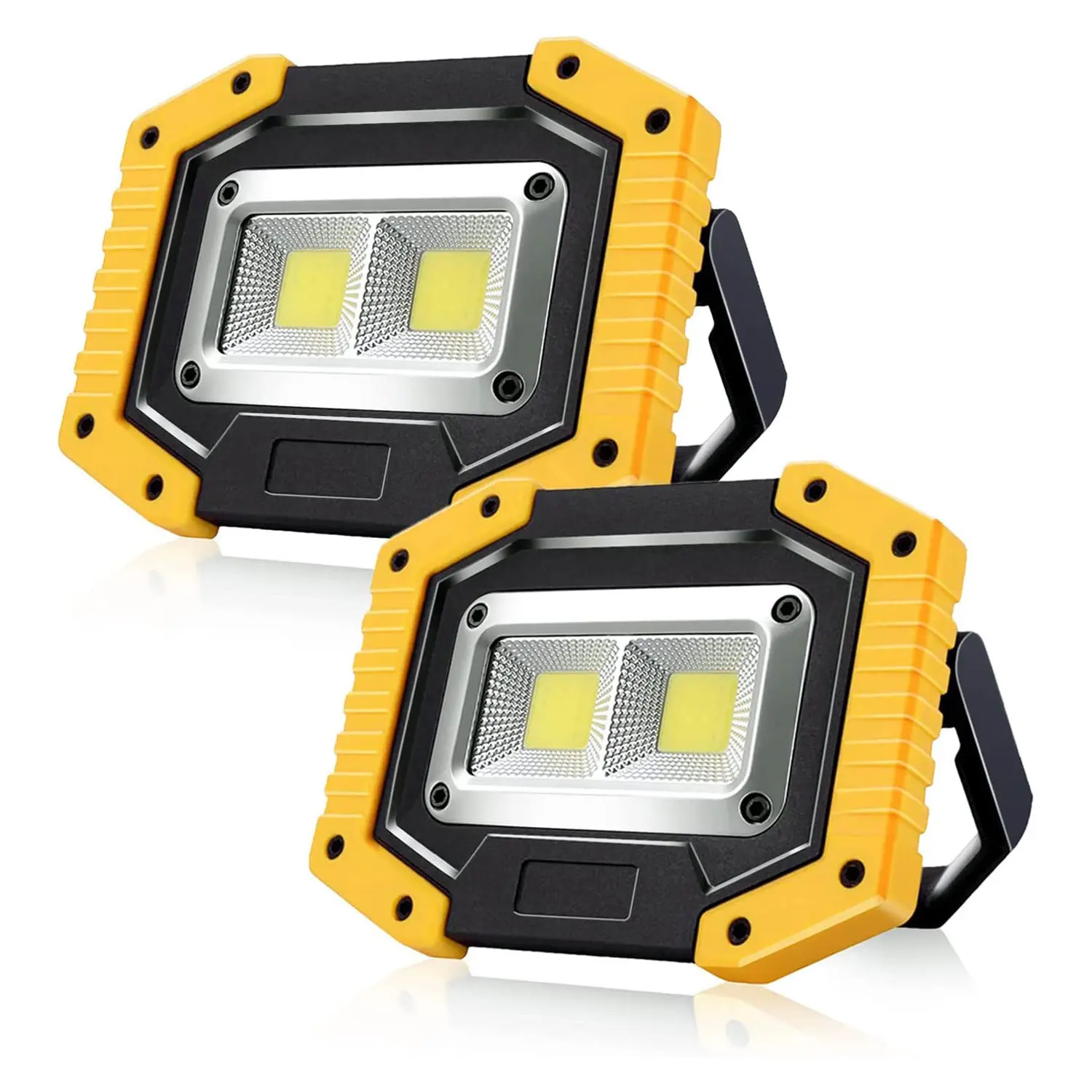 LED Work Light Rechargeable Portable Flood Light 30W 1500LM for Outdoor Camping Hiking Emergency Car Repairing Job Site Lighting