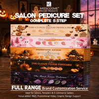 5-in-1 Kürbis-Pediküre-Set Aromatherapie Fußpflege-Set Saisonales Feiertags-Halloween-Pediküre-System OEM ODM für Nagelstudio-Bedarf