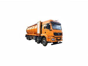 Camión de Succión de Aguas Residuales Shacman 8x4 de 33m³, Bomba de Vacío con Motor Auxiliar y Bomba de Alta Presión PTO Sandwich, Camión Multiusos para Limpieza de Alcantarillado - Product Image 1