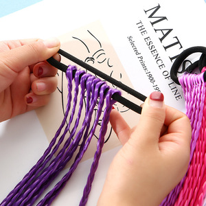 Accessoires pour cheveux pour enfants bébé perruque tresse chapeaux filles <span class=keywords><strong>dreadlocks</strong></span> sales corde à cheveux petites filles torsion tresse bandeau - Product Image 3