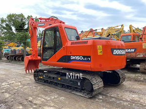 Excavadora sobre orugas de 15 toneladas DOOSAN original usada precio barato de fábrica con capacidad de trabajo de cuerda de alto rendimiento a la venta - Product Image 2