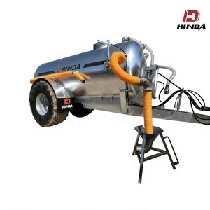 HINDA Épandeur de fumier liquide remorqué, entièrement hydraulique, de précision, avec réservoir de 10 000 L et bras de remplissage automatique pour engrais - Product Image 1