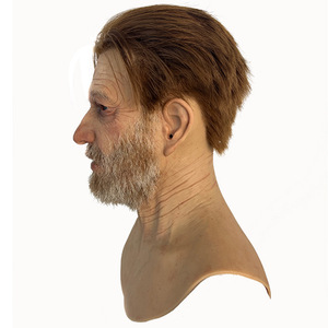 老人ハゲウィリアム超リアルな人間の肌の質感フルヘッドシリコンマスクロールプレイングシミュレーションマスクメイクアップ小道具 - Product Image 6