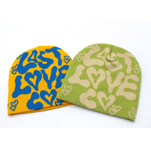 Bonnet tricoté d'<span class=keywords><strong>hiver</strong></span> noir avec logo brodé personnalisé - Product Image 4