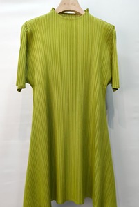 Tunique plissée Miyake à col montant et manches coude longues, style décontracté quotidien, vêtements occidentaux pour femmes, vente en gros en ligne - Product Image 6