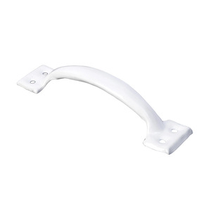 <b>White</b> Painted Bow Shaped Iron Handle Drawer Cabinet <b>Door</b> Traditional Style Antirust Surface Mounted - Product Image 1