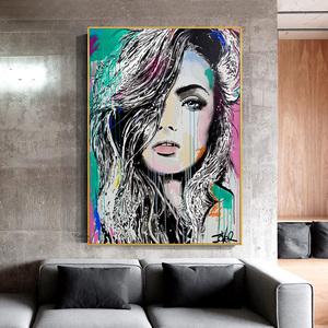 Dipinto su Tela <span class=keywords><strong>di</strong></span> Lusso con Ritratto <span class=keywords><strong>di</strong></span> Donna 40x50cm, Arte Murale Stampata con o Senza Cornice, Decorazione per la Casa - Product Image 6