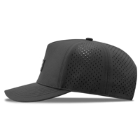 Gorra Deportiva de Béisbol Negra Impermeable de Nailon con Perforaciones Cortadas a Láser al por Mayor