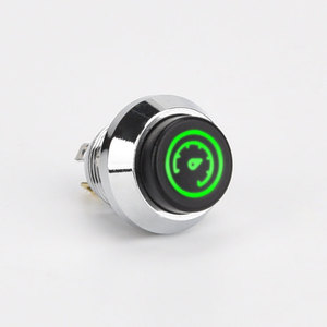 12 mét simracer push button latching 1NO kim loại không thấm nước Nút chuyển đổi mô hình tùy chỉnh với LED - Product Image 1