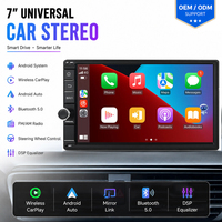 Autoradio universel 2DIN 7 pouces avec CarPlay sans fil et Mirror Link pour Toyota Nissan Ford Hyundai 2005-2023, unité principale tout-en-un 2 DIN