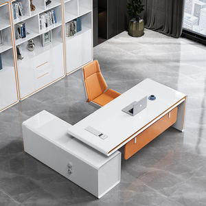 Table de patron de peinture de cuisson blanche bureau moderne Simple de <span class=keywords><strong>directeur</strong></span> de mode Table de <span class=keywords><strong>directeur</strong></span> de bureau de grande classe - Product Image 1