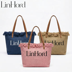 Sac fourre-tout en <span class=keywords><strong>macramé</strong></span> à rayures colorées avec logo personnalisé, écologique, en coton réutilisable, pour les courses, les cadeaux et le shopping - Product Image 2