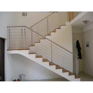 Hot Sell Wholesale Modern Handrail Cable <strong>Railing</strong> Design Stainless Steel Stair <strong>Railing</strong> Post System Stairs Cable <strong>Railing</strong> - Product Image 4