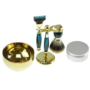 Bộ cạo râu, kim loại xử lý hai cạnh an toàn dao cạo với bàn chải cạo râu Kit cạo Mens dao cạo - Product Image 6