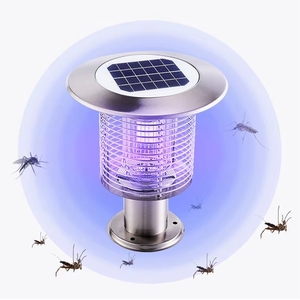 Piège à <span class=keywords><strong>moustiques</strong></span> électronique à LED, zapper solaire, lumière <span class=keywords><strong>UV</strong></span>, étanche, portable, <span class=keywords><strong>lampe</strong></span> tueuse d'extérieur - Product Image 3