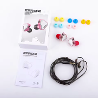 Écouteurs intra-auriculaires HIFI 7Hz X Crinacle Zero 2 avec transducteur dynamique de 10 mm, interface 3,5 mm, coussinets remplaçables, câble OFC, écouteurs pour musiciens, métal