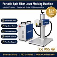 Nouvelle machine de marquage laser à fibre 20W 30W 50W 100W CNC de table pour métaux, bijoux, plaques signalétiques, colliers, bagues, DIY, prise en charge AI DXF