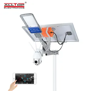 ALLTOP Remote Wireless Control 80w Solar Street Light With Wifi Cctv Camera