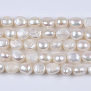 Perlas de Agua Dulce Barrocas de Color Morado Claro, 11-12 mm, Fuerte Brillo, Naturales, para Manualidades, Cuentas Sueltas, Color Blanco, Accesorios de Joyería - Product Image 3