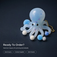 Jouet Squishy Pieuvre Nouveauté, Jouet Sensoriel Anti-Stress Pieuvre en Gelée, Adorable Jouet Marin Anti-Stress pour Cadeau de Fête