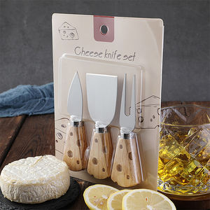 Custom Logo 3-Piece Cheese Knife <strong>Set</strong> <strong>Personalised</strong> Stainless Steel and Acacia Wood Handle Quality Metal Cheese Tools - Product Image 3