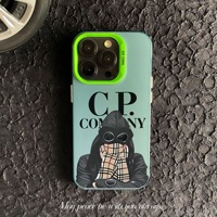 Coque de Téléphone en TPU Ins Personnalisée CP Company Collection Tendance pour iPhone 17 16 15 14 13 12 11 Pro Max Étui IMD Design Pierre