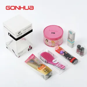 GONHUA, прозрачная коробка для упаковки, прозрачная Косметическая Складная подвесная пластиковая коробка из полипропилена и ацетата