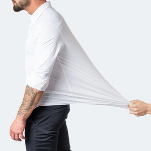 Camicia da Uomo a Maniche Lunghe in Tessuto Elasticizzato in Quattro Direzioni, Non Stiro, Mercerizzata, Vestibilità <span class=keywords><strong>Verticale</strong></span>, Taglie Europee, Pronta Consegna - ODM/OEM - Product Image 5