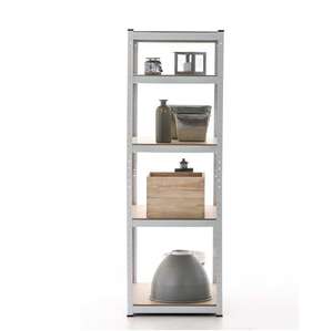 대용량 5단 수직 금속 선반 아연 도금 녹 방지 작업장 및 지하실 보관 선반 - Product Image 6