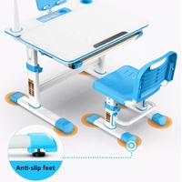 Ensemble de meubles pour enfants multifonctionnel et ergonomique Bureau d'étude pour enfants à levage manuel avec bureau inclinable