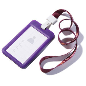 Porta Tarjetas de Identificación con Correa para el Cuello, Cordón Plano de Poliéster - Product Image 3