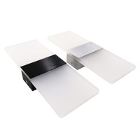 Lampe murale LED moderne en acrylique or/noir/blanc, à télécommande et commande vocale, pour salon et usage domestique – Prix usine