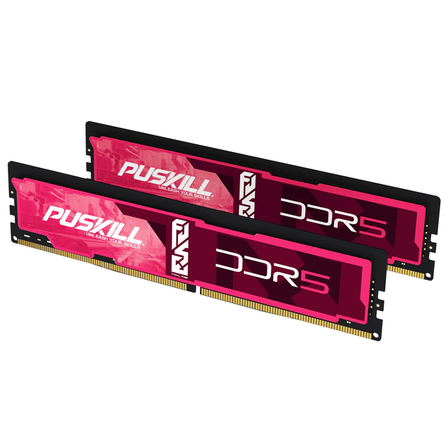 PUSKILL RAM DDR5 8GB/16GB /32GB DDR5 Customized PC RAM Memory 4800/5200/5600MHz Desktop Memory Module for Video Editing