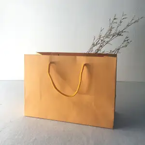 Paper bags wholesale paper bag kraft square bottom paper gift bags with handles