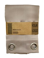 Rideau occultant 85% noir, uni, avec œillets, pour salon - 24 couleurs en stock