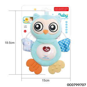 Coffret cadeau pour bébé, grand jouet en peluche apaisant pour nouveau-né, hibou aux grands yeux, jouets sensoriels pour bébé de moins de 3 ans avec lumière et son - Product Image 6