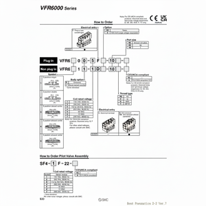 Électrovanne pneumatique SMC VFR6210-3DZ pièces pneumatiques - Product Image 1