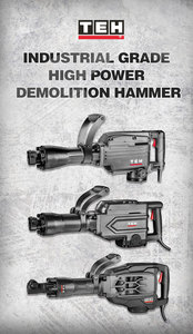 <span class=keywords><strong>Marteau</strong></span>-<span class=keywords><strong>piqueur</strong></span> électrique TEH 1700W, briseur de béton hexagonal, perceuse de démolition robuste, usage industriel et bricolage, certifié CE - Product Image 5