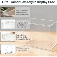 Boîte de protection magnétique en acrylique pour cartes de jeu de société, personnalisée, écologique, transparente, résistante aux UV, pour cartes Elite Trainer, TCG ETB